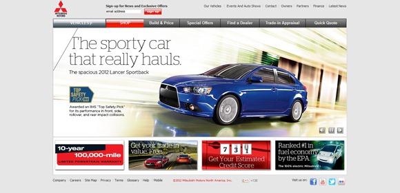国外优秀网站:全世界30大汽车品牌网站设计欣赏