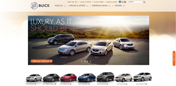 国外优秀网站:全世界30大汽车品牌网站设计欣赏