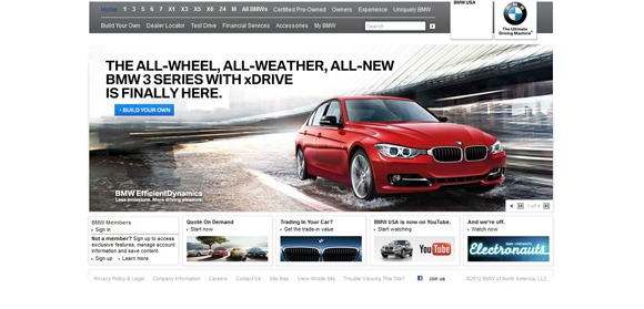 国外优秀网站:全世界30大汽车品牌网站设计欣赏