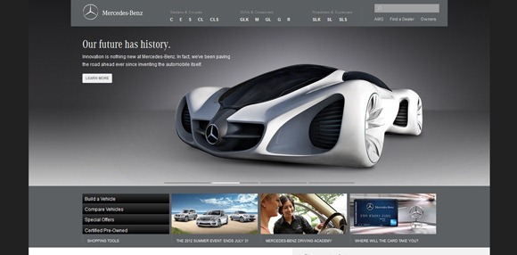 国外优秀网站:全世界30大汽车品牌网站设计欣赏