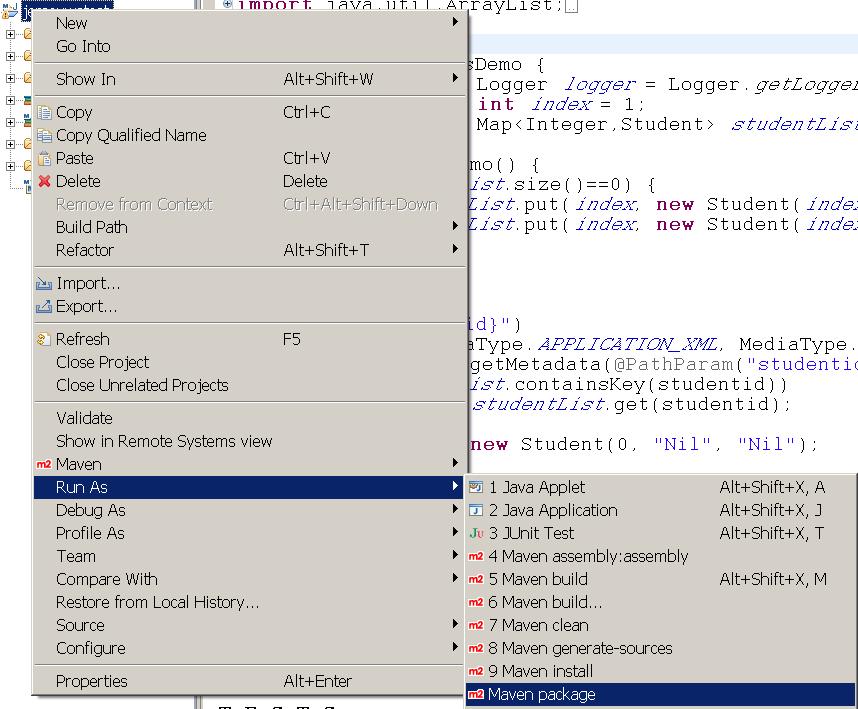 ʩMavenJersey FrameworkRESTWeb Service