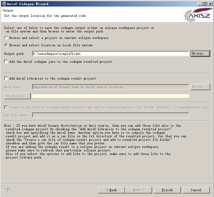 axis2����web service������