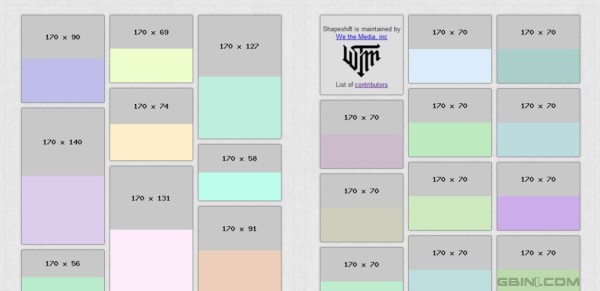 一个相助你实现pinterest页面布局的jQuery插件 - jQuery.Shapeshift