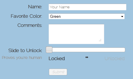 十种用户友好的验证码