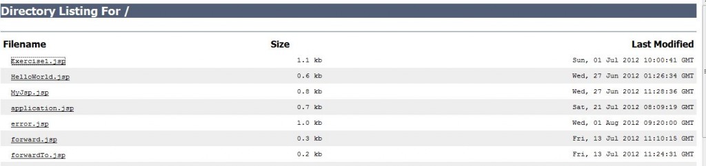 Tomcat7列出Web应用上的所有页面
