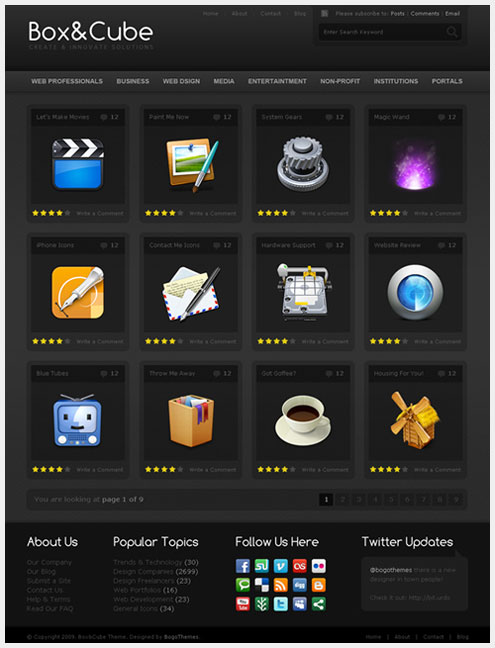 40��˧�����õ�PSD WEBģ����Դ