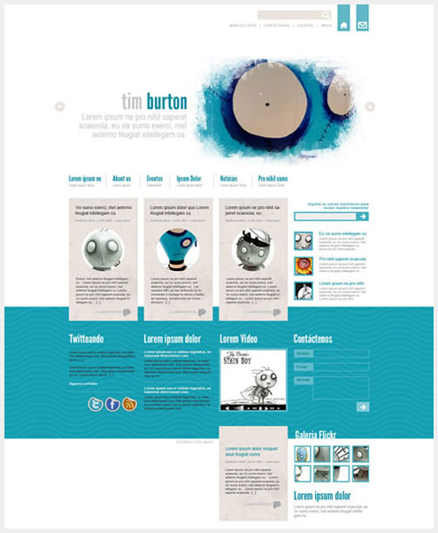 40��˧�����õ�PSD WEBģ����Դ