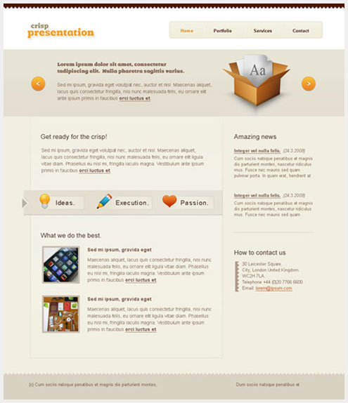 40��˧�����õ�PSD WEBģ����Դ