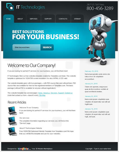 40��˧�����õ�PSD WEBģ����Դ