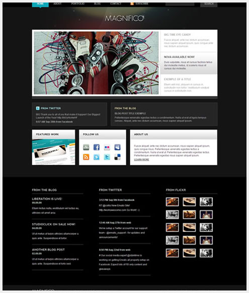 40��˧�����õ�PSD WEBģ����Դ