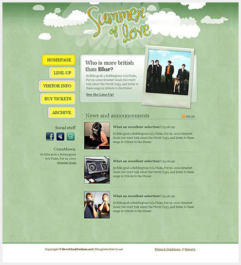 40��˧�����õ�PSD WEBģ����Դ