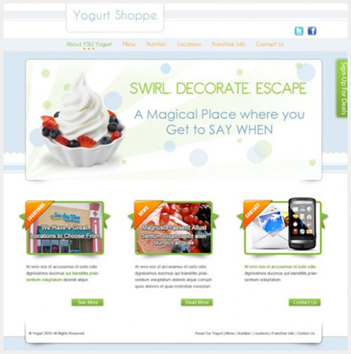 40��˧�����õ�PSD WEBģ����Դ