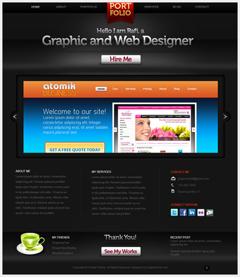 40��˧�����õ�PSD WEBģ����Դ