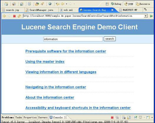 �� Lucene �ӽ� Web ����Ӧ�ó���Ŀ�����ת��