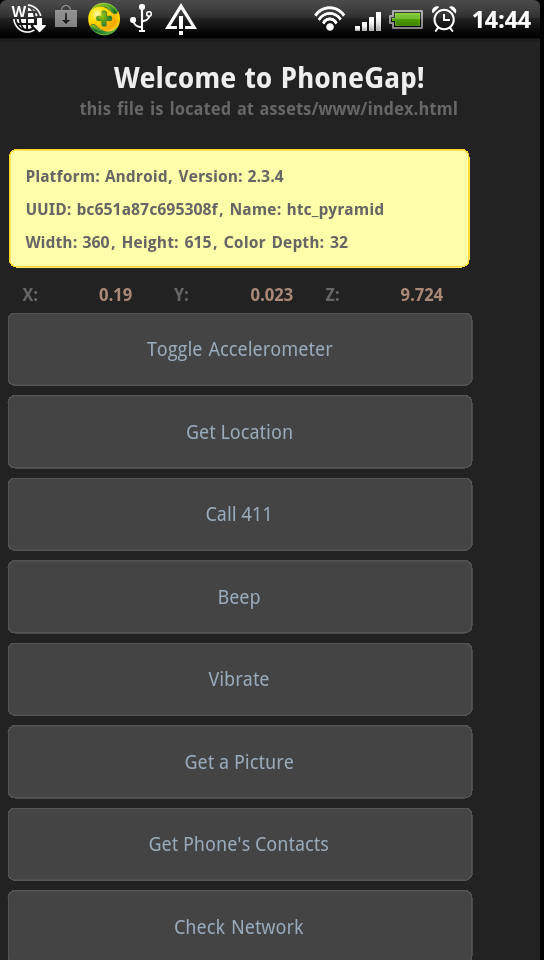 Android ͣ� ����Phonegap Web App