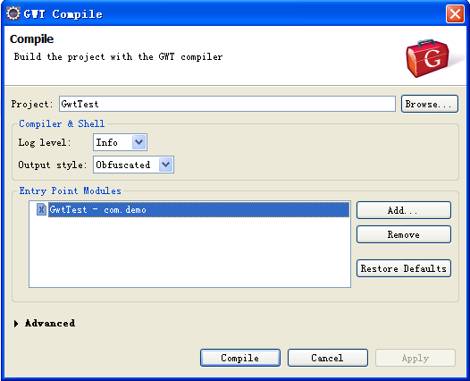 Web������ʹ��Gwt
