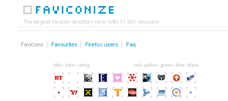 基于Web的favicon生成器跟资源
