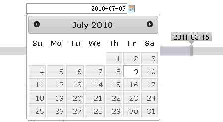 日期范畴选择滑块 - jQRangeSlider