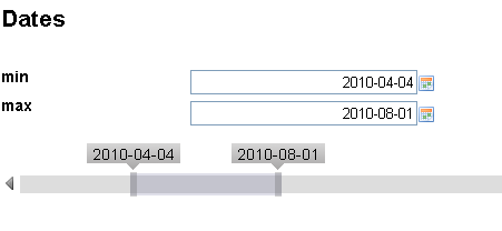 日期范畴选择滑块 - jQRangeSlider