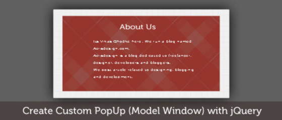 40个十分优秀的 jQuery 插件和教程【系列三】