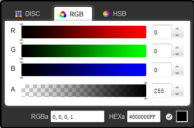 一个简略的颜色选择器控件
