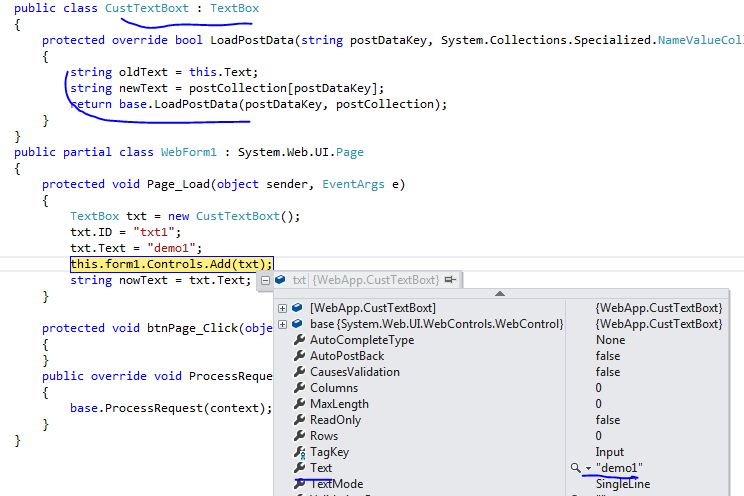 asp.net 动态创建TextBox控件 怎么加载状态信息