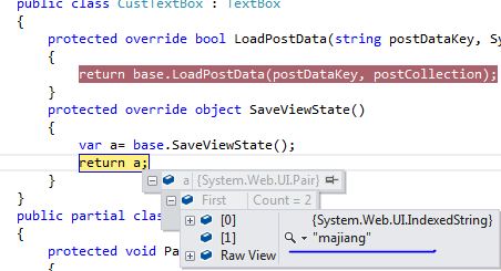 asp.net 动态创建TextBox控件 怎么加载状态信息