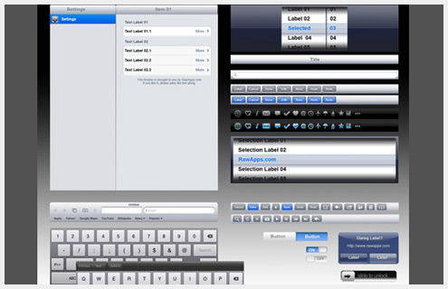 60个超适用华丽的GUI PSD设计包
