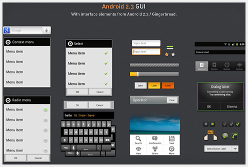 60个超适用华丽的GUI PSD设计包