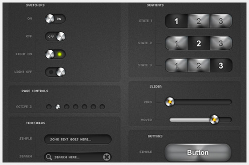 60个超适用华丽的GUI PSD设计包