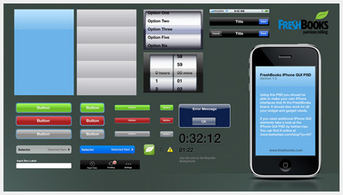 60个超适用华丽的GUI PSD设计包