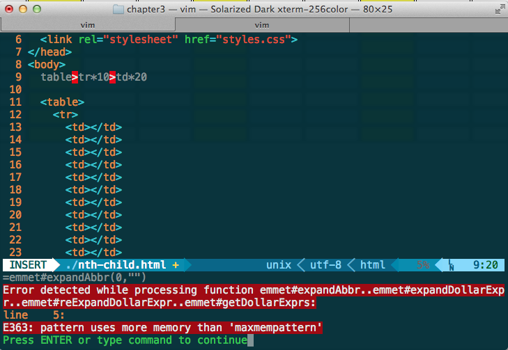 emmet-vim10X20