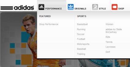 25 特大型菜单在网页设计中的例子