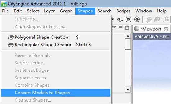 CityEngine2012ģ͵Ż