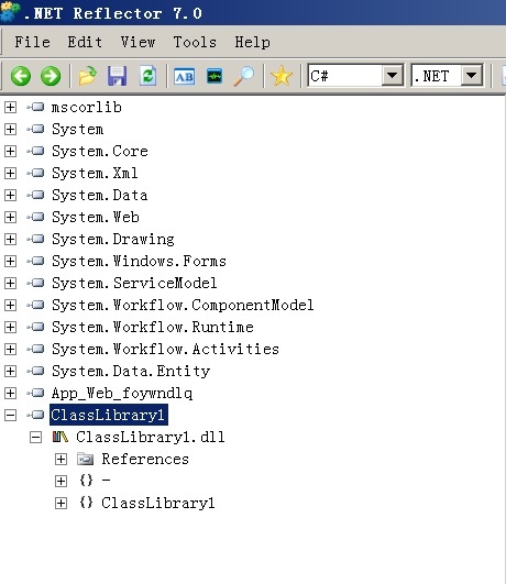 使用.NET Reflect7.0反编译工具
