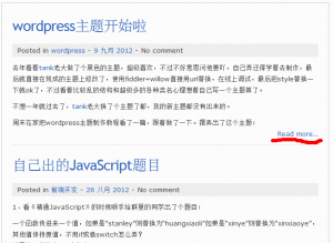 wordpress��ҳ������ʾreade more