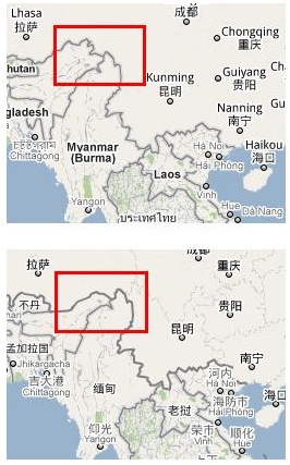 Google Maps ���µؽ���ʾ��ʽ��������Щ��������Ĺ��ұ߽�