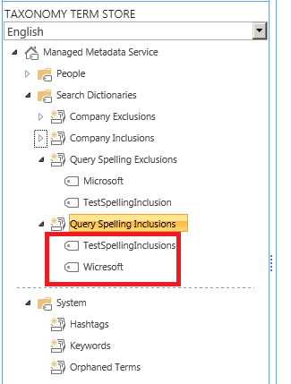䱸SharePoint 2013 ѯƴд(Query Spelling Correction)