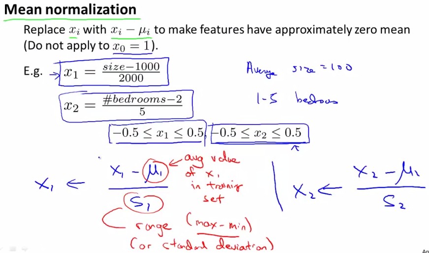 Stanford机器学习-其次讲. 多变量线性回归 Linear Regression with one variable