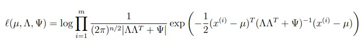 ѧϰ cs229ѧϰ3 (EM alogrithm,Mixture of Gaussians revisited & Factor analysis )