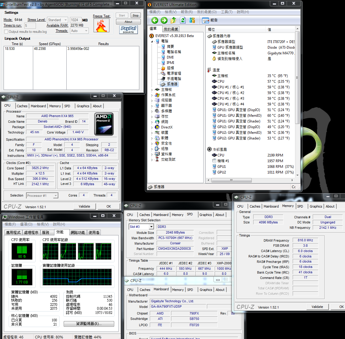 ��ת������ MA790FXT-UD5P���AMD X4 965��Ƶ����