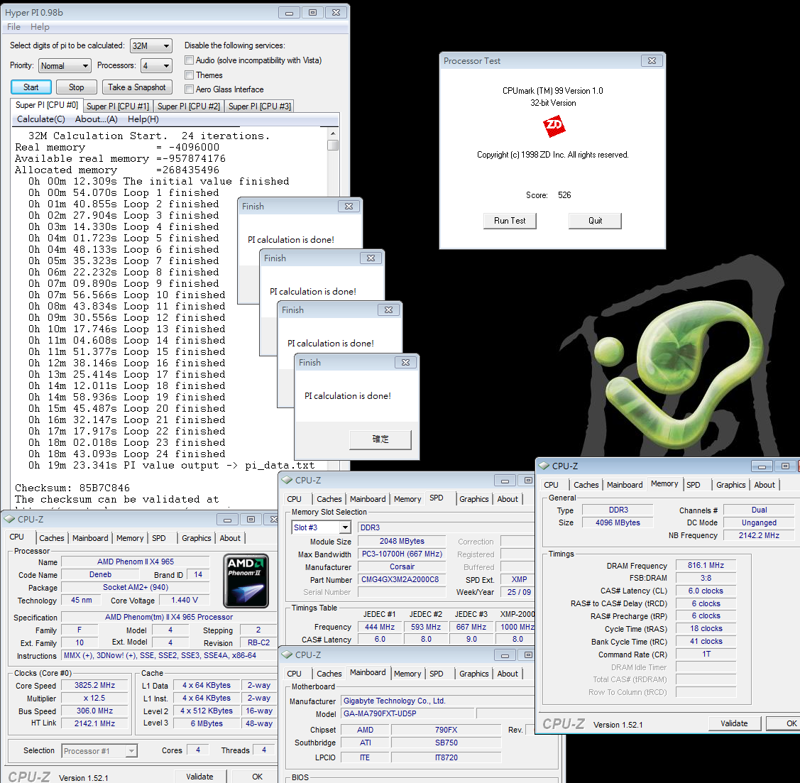 ��ת������ MA790FXT-UD5P���AMD X4 965��Ƶ����