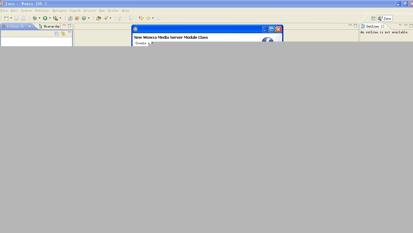 使用 Wowza IDE 开发第一个 Wowza 服务器扩张应用 - 监控直播频道