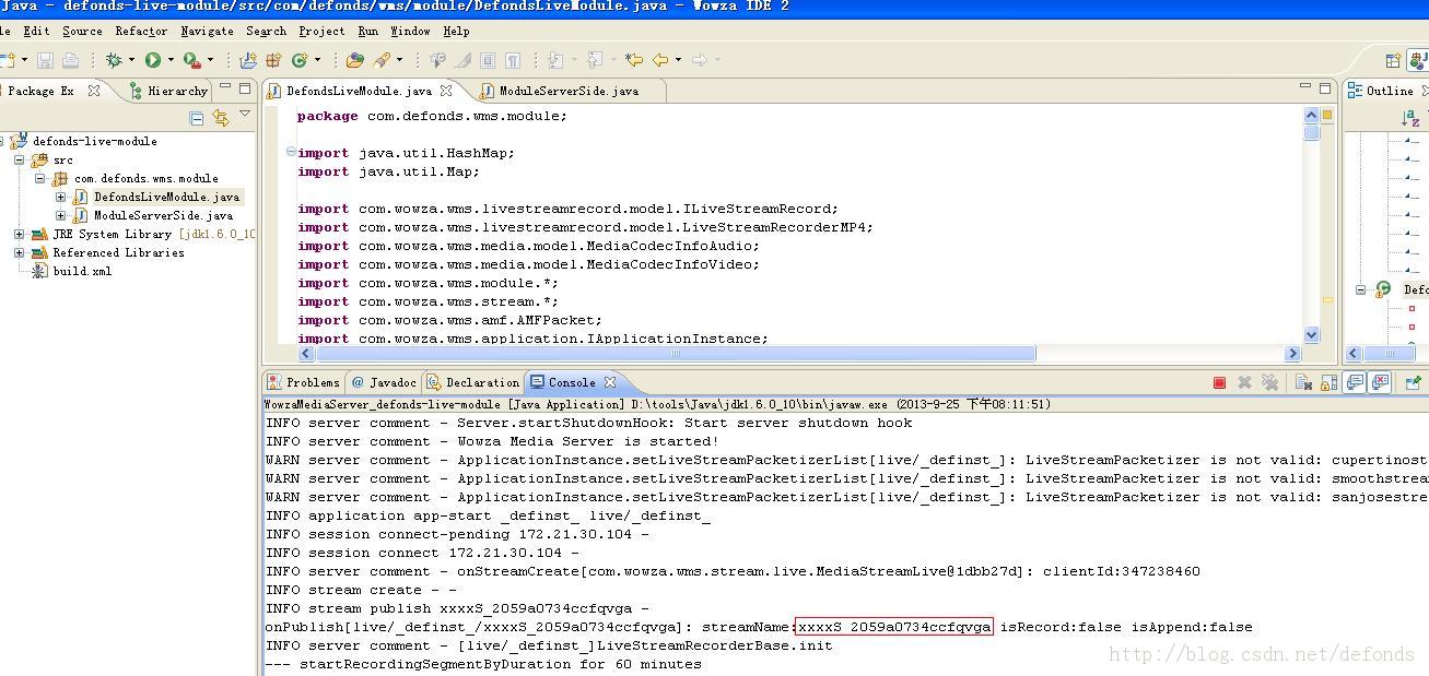 ʹ Wowza IDE һ Wowza Ӧ - ֱƵ