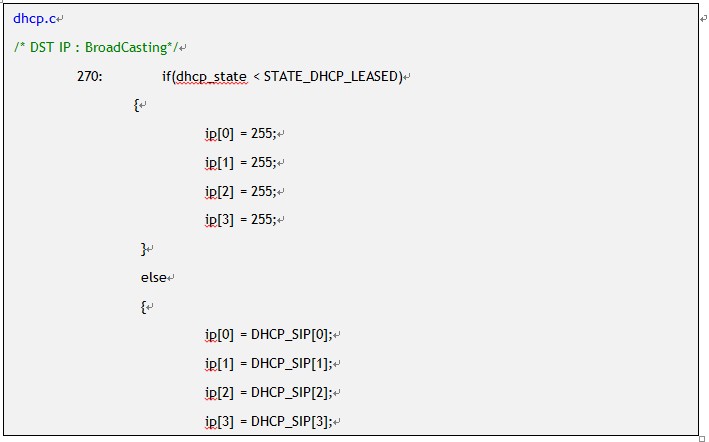 W5200_DHCP4 怎么在W5200中实现DHCP