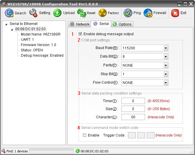 WIZ108SR用户手册-10 串口转以太网模块-WIZ108SR用户手册(2)