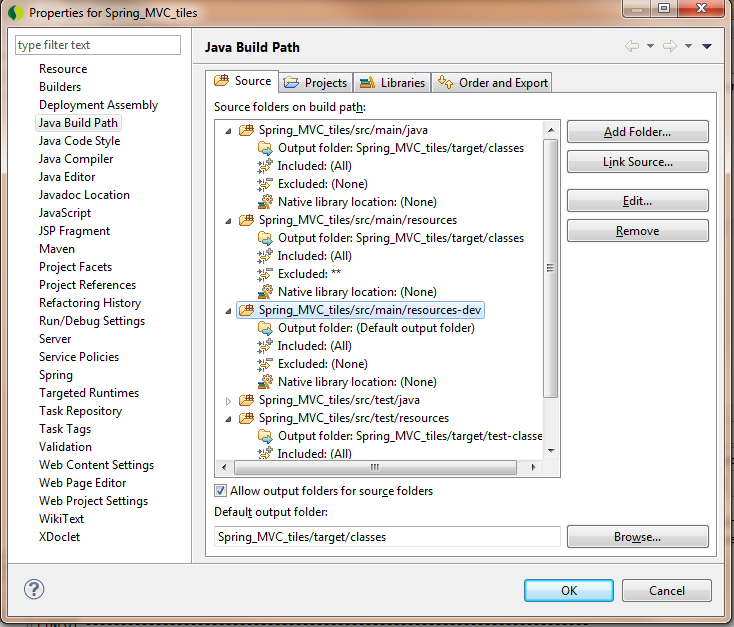 在Spring STS中运用Maven对不同的部署环境打包