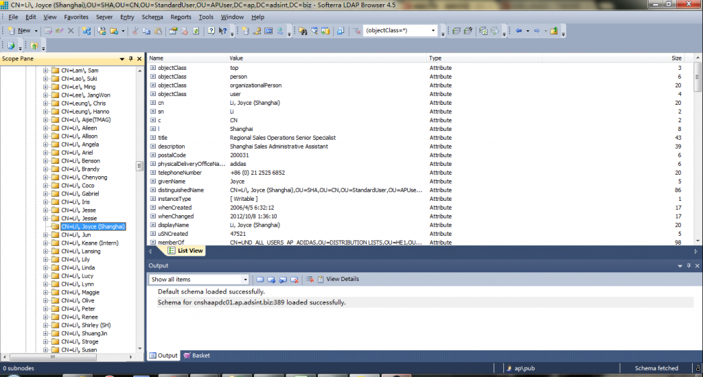 Softerra LDAP Browser 运用及配置 有图有真相