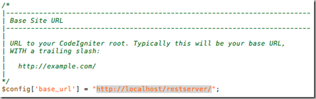 set-base-url 应用CodeIgniter 创建 RESTful 服务 REST API【原创译文】
