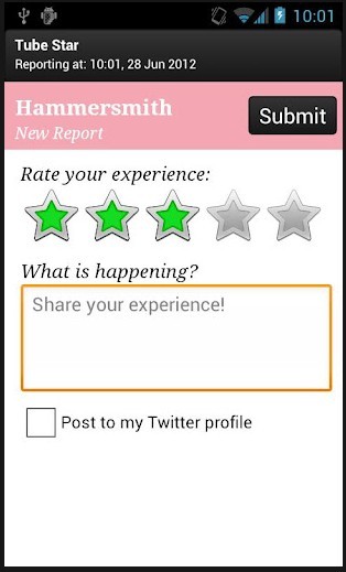 Tube Star:实时更新伦敦地铁交通景况